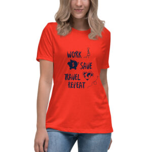 Women's Work Save Travel Repeat Relaxed T-Shirt