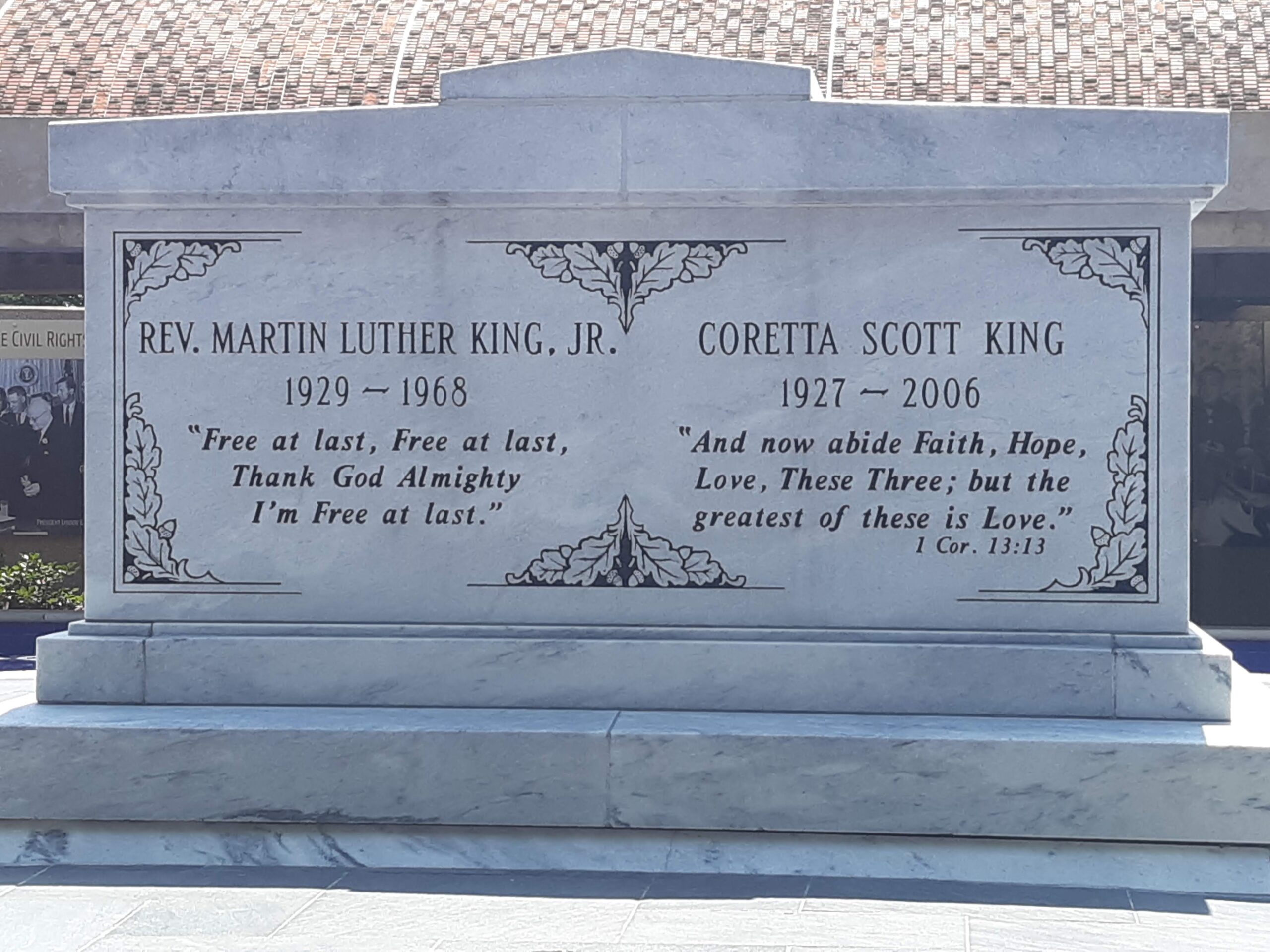 The graves of Dr. Martin Luther King Jr. and Coretta Scott King in Atlanta