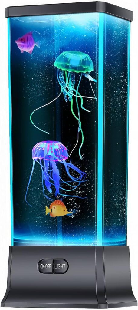 gifts for kids who love marine life and aquariums- jelly fish night light