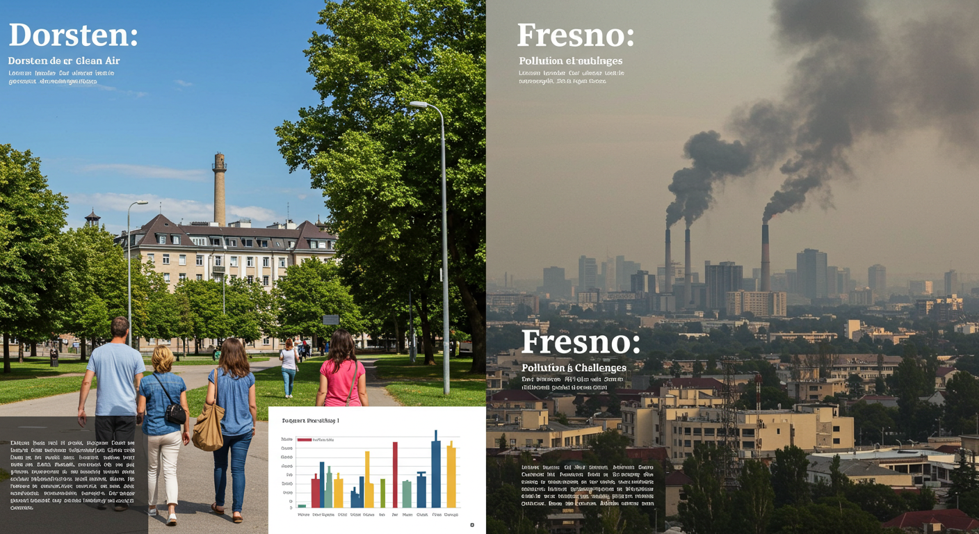 Dorsten vs Fresno Pollution Comparison