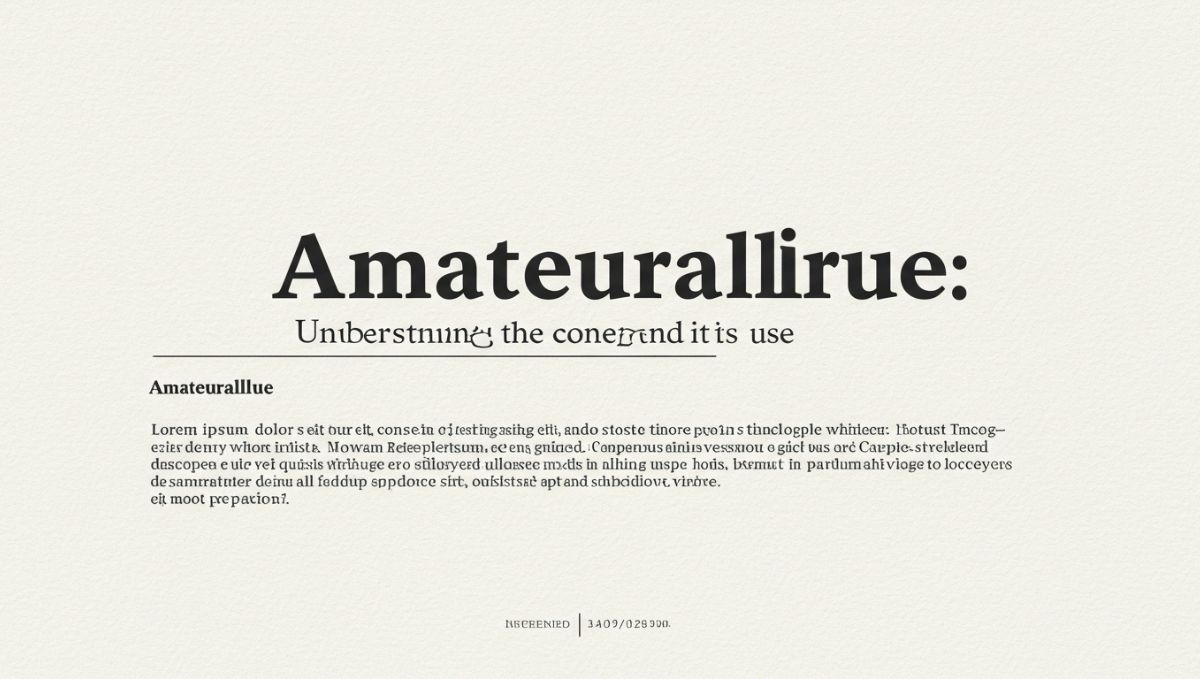 Amateurallrue